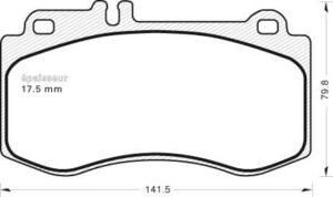 Jeu de plaquettes de frein - 1003 MGA