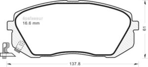 Jeu de plaquettes de frein - 905 MGA