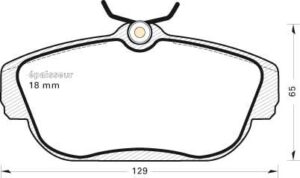 Jeu de plaquettes de frein - 298 MGA