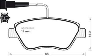 Jeu de plaquettes de frein - 1043 MGA