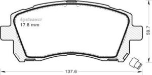 Jeu de plaquettes de frein - 476 MGA