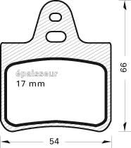 Jeu de plaquettes de frein - 120 MGA