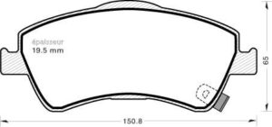 Jeu de plaquettes de frein - 926 MGA