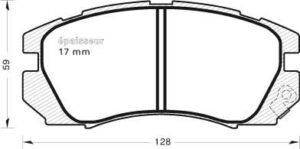 Jeu de plaquettes de frein - 486 MGA
