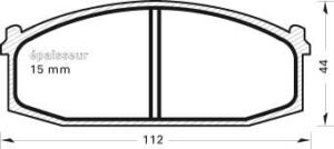 Jeu de plaquettes de frein - 159 MGA