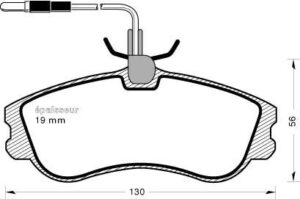 Jeu de plaquettes de frein - 391 MGA