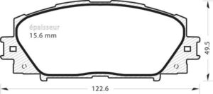 Jeu de plaquettes de frein - 982 MGA