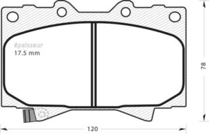 Jeu de plaquettes de frein - 503 MGA