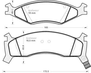 Jeu de plaquettes de frein - 473 MGA