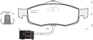Jeu de plaquettes de frein - 317 MGA
