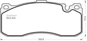 Jeu de plaquettes de frein - 985 MGA