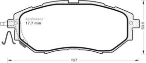 Jeu de plaquettes de frein - 956 MGA