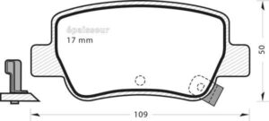 Jeu de plaquettes de frein - 972 MGA