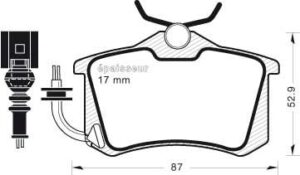 Jeu de plaquettes de frein - 574 MGA