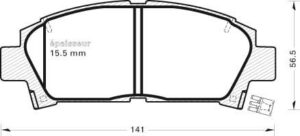 Jeu de plaquettes de frein - 435 MGA