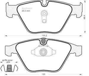 Jeu de plaquettes de frein - 983 MGA