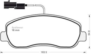 Jeu de plaquettes de frein - 1060 MGA