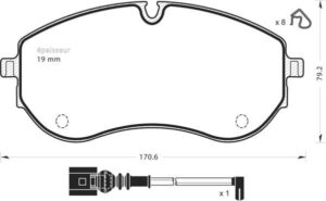 Jeu de plaquettes de frein - 1385 MGA