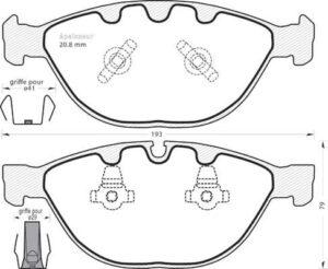 Jeu de plaquettes de frein - 1097 MGA
