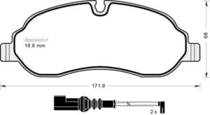 Jeu de plaquettes de frein - 1194 MGA