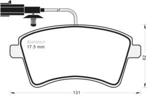Jeu de plaquettes de frein - 1079 MGA