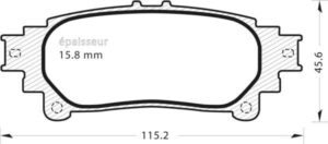 Jeu de plaquettes de frein - 1048 MGA