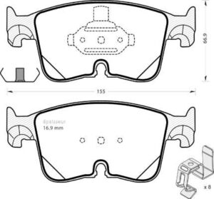 Jeu de plaquettes de frein - 1454 MGA