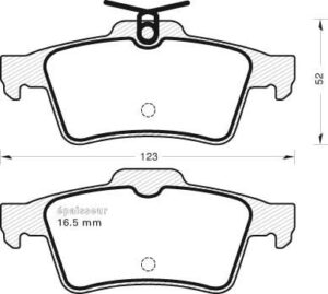 Jeu de plaquettes de frein - 1073 MGA