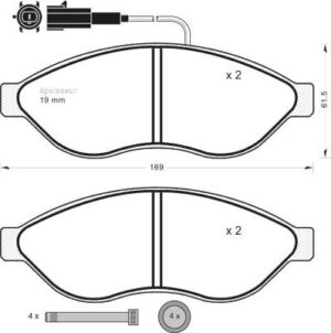 Jeu de plaquettes de frein - 1174 MGA