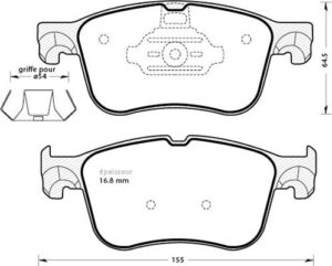 Jeu de plaquettes de frein - 1341 MGA