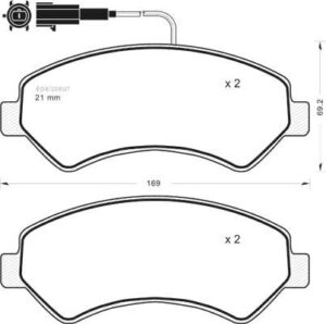 Jeu de plaquettes de frein - 1175 MGA