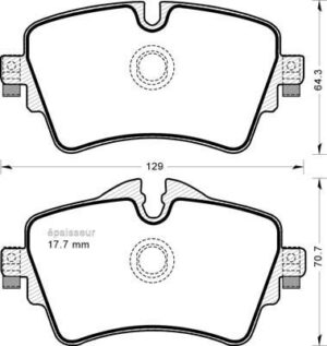 Jeu de plaquettes de frein - 1185 MGA