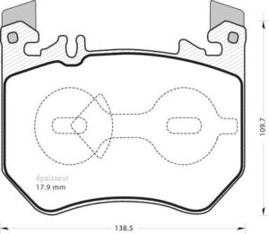 Jeu de plaquettes de frein - 1443 MGA