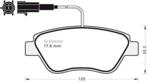 Jeu de plaquettes de frein - 1042 MGA