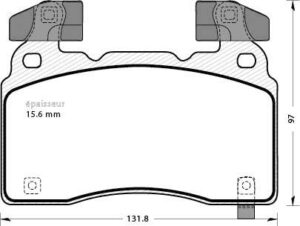 Jeu de plaquettes de frein - 1290 MGA
