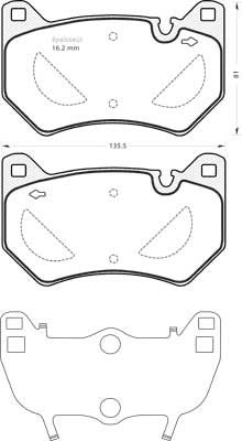 Jeu de plaquettes de frein - 1396 MGA