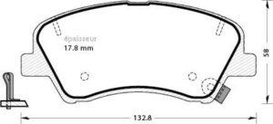 Jeu de plaquettes de frein - 1313 MGA