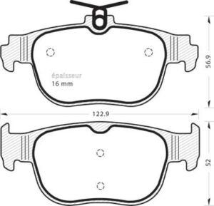 Jeu de plaquettes de frein - 1394 MGA