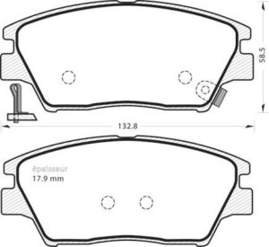 Jeu de plaquettes de frein - 1405 MGA