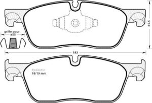 Jeu de plaquettes de frein - 1318 MGA