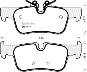 Jeu de plaquettes de frein - 1177 MGA
