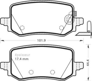 Jeu de plaquettes de frein - 1437 MGA