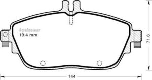 Jeu de plaquettes de frein - 1133 MGA