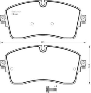 Jeu de plaquettes de frein - 1409 MGA