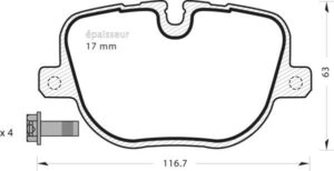 Jeu de plaquettes de frein - 1026 MGA