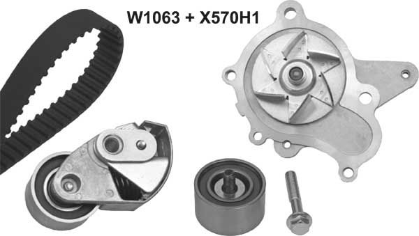 Kit pompe distribution - 1063K1 MGA – Image 2