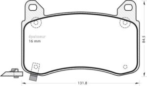 Jeu de plaquettes de frein - 1397 MGA