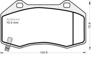 Jeu de plaquettes de frein - 1144 MGA