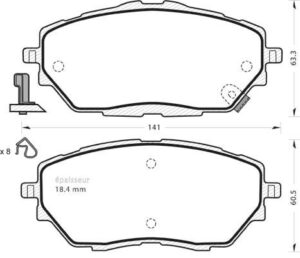Jeu de plaquettes de frein - 1297 MGA