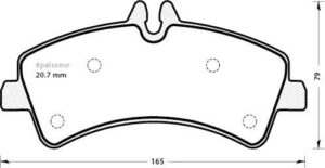 Jeu de plaquettes de frein - 1295 MGA